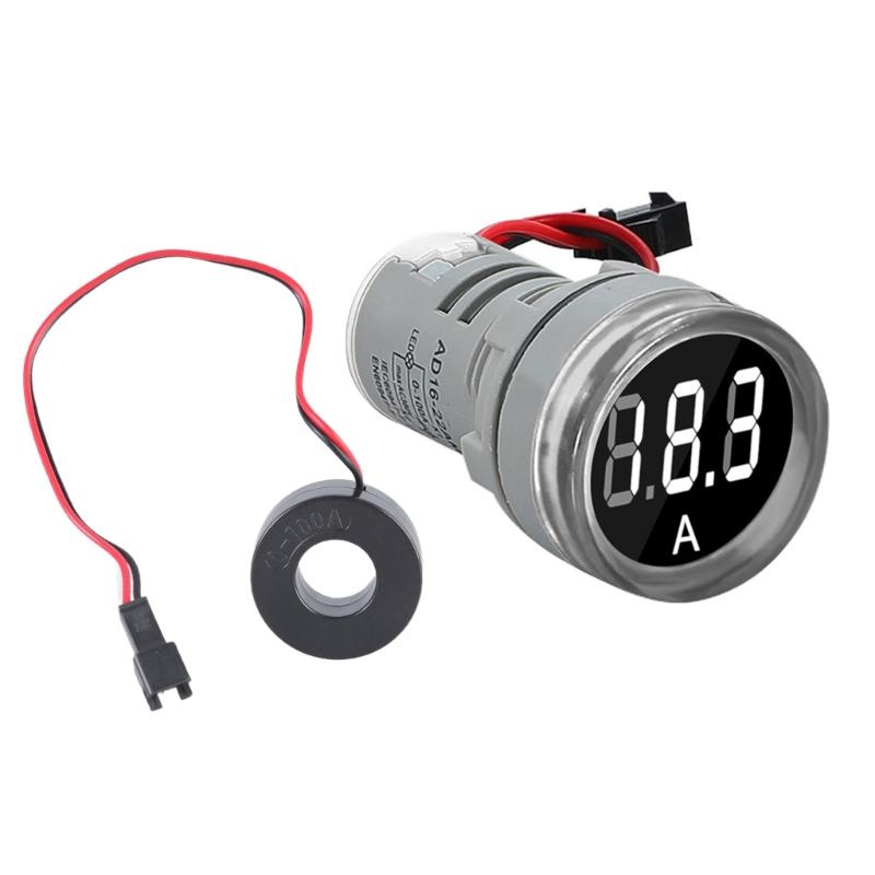 100A Current Meter 0-100A Current Monitors Digital Larger LED Screen Voltmeter Suitable for Signal Indicator Light Panel