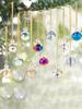22mm Electroplating Colorful Glass Ball Pendant Crystal  DIY Christmas Decoration Christmas Tree Pendant