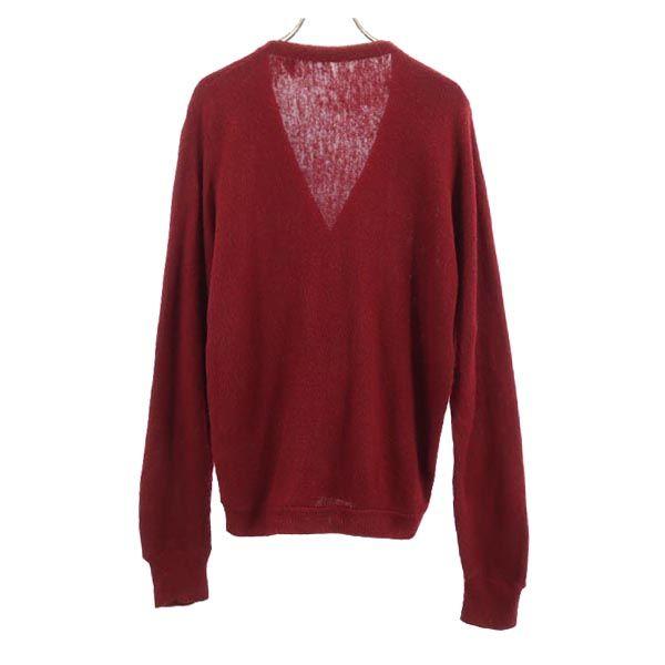 Vintage 70s Long Sleeve Cardigan Red Series Men's Used