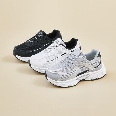 Zapatillas Casuales Tipo Dad para Mujer Cómodas Plataforma Gruesa Zapatillas de Running Antideslizantes con Cordones Transpirables Zapatos para Caminar para Mujer Entrenamiento Zapatillas de Tenis