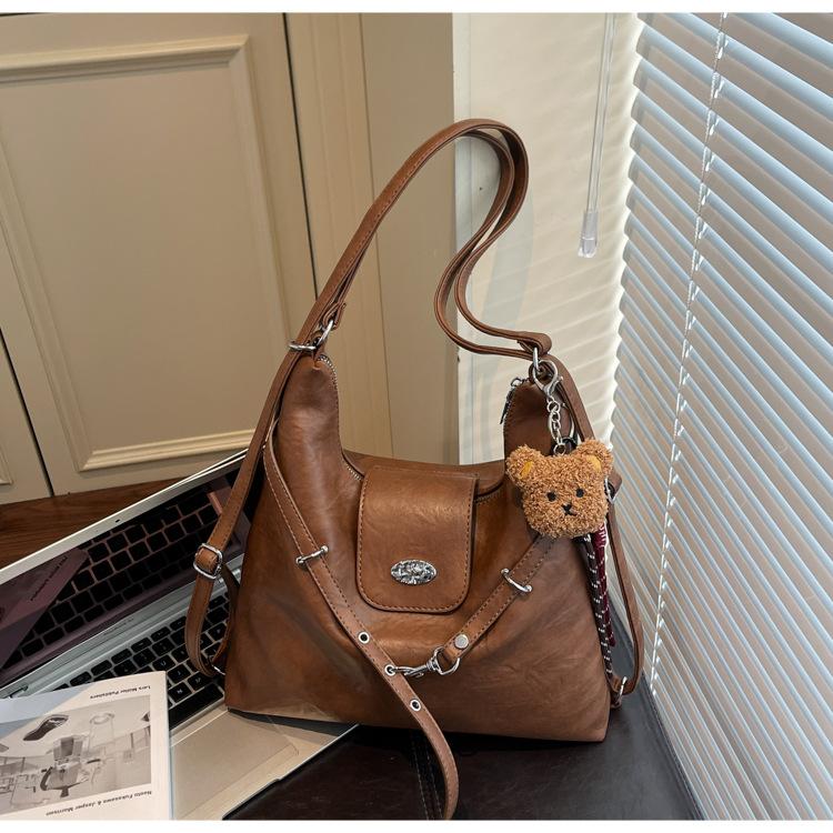 Large capacity tote bag women's autumn 2025 new travel backpack multi-functional retro commuter shoulder bag