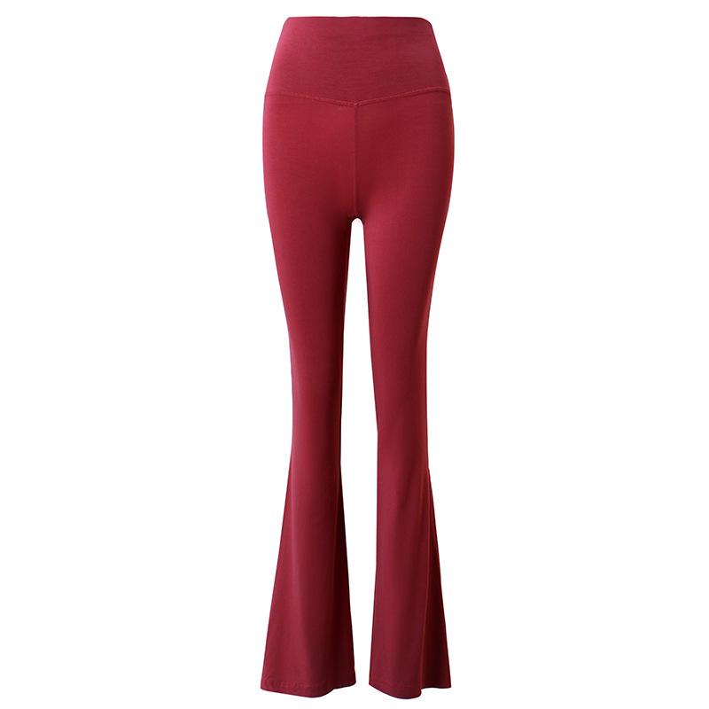 

Женские танцевальные брюки модал с высокой талией - Прямые, Микроклеш, Облегающие для йоги и фитнеса M (95-105 jin)