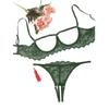 Sexy flirtare piacere sessuale desiderio puro Tuta in pizzo sottile europea e americana biancheria intima reggiseno traspirante mutandine francesi