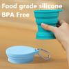 Portable Retractable Folding Cup 250ml Outdoor Coffee Handcup Drinkware Mini Water Glass  Camp
