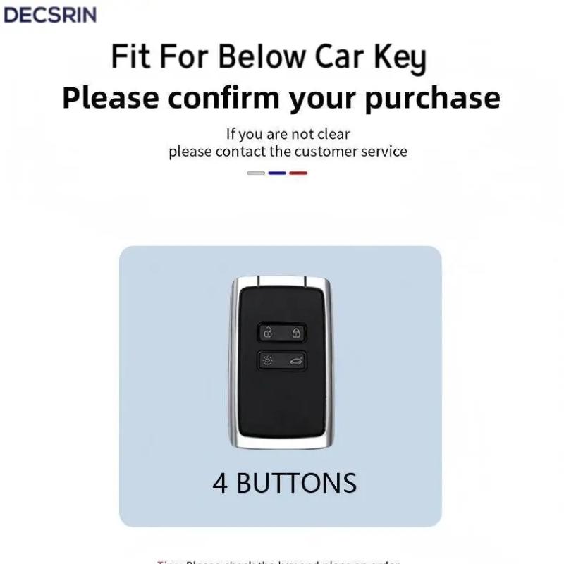 Zinc Alloy Car Key Case Cover For Renault Koleos Kadjar Scenic Megane Sandero Espace Clio Captur Kangoo Laguna Talisman Twingo