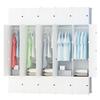 Large Modular Wardrobe White Capacious Wardrobe Xxl Cabinet
