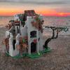 809 Teile MOC Verlassener Turm Burg Modellbausteine Bau Weihnachten Geschenke Spielzeug Kreative DIY Idee Zusammenbauen Ziegel Kinder