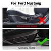 Real Soft Carbon Fiber Sticker For Ford Mustang GT 2024 2025 LHD RHD Car Seat Handle Button Frame Interior Trim Accessories.