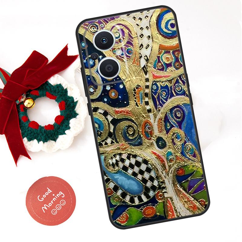 Starry Night Klimt Kiss Funda For OPPO Reno 8 Lite 10 11 12 13 14 Pro 11F 12F 13F 14F OPPO Find X8 X5 X6 X9 Pro Case
