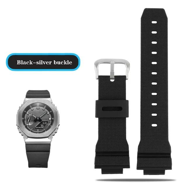 Watch Bands For Casio G-Shock GM-2100 GM-S2100 GA-2100 GM-5600/GA5600 Silicone Men's Sports Waterproof Watch Accessories Strap