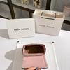 Leather Contrasting Hand-held Box Bag, New Crossbody Makeup Bag