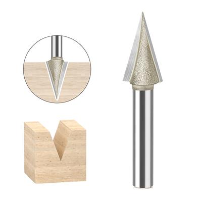 Tungsten Steel V Bit 30 Degree V Shaped Engraving Router Bits CNC Woodworking Router Bit Professional V Shaped Milling Cutter