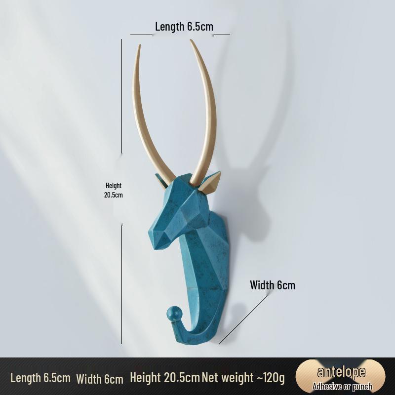 Antler Adhesive Entryway Key Hook – No-Drill Wall-Mounted Decorative Hook