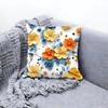 Pretty D Flower Pattern Decor Cushion Cover Premium Comfort Reversible Pillow Cove In One Design for Any Room  Car Interior
