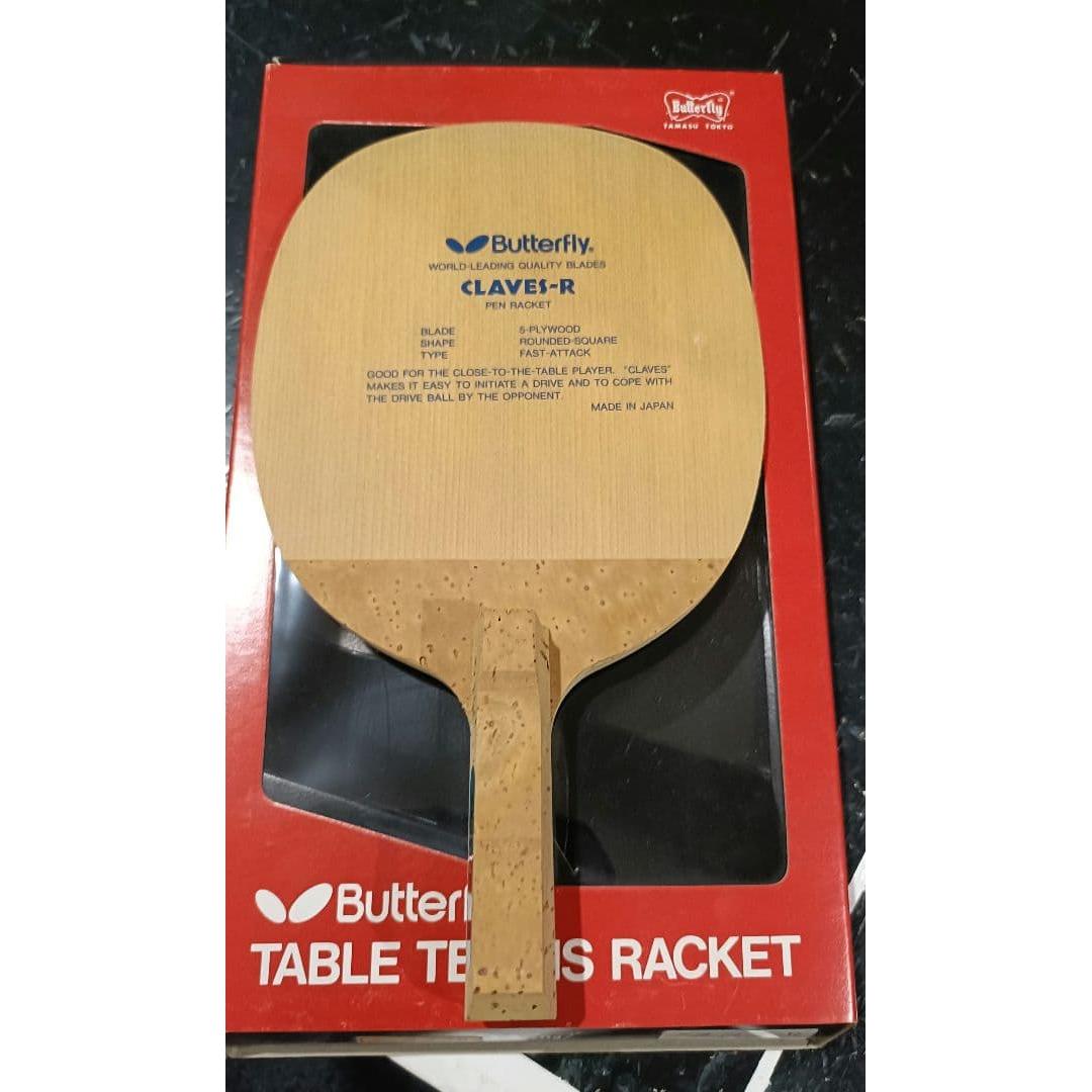 Used Table tennis racket Butterfly black butterfly, extremely rare Claves R