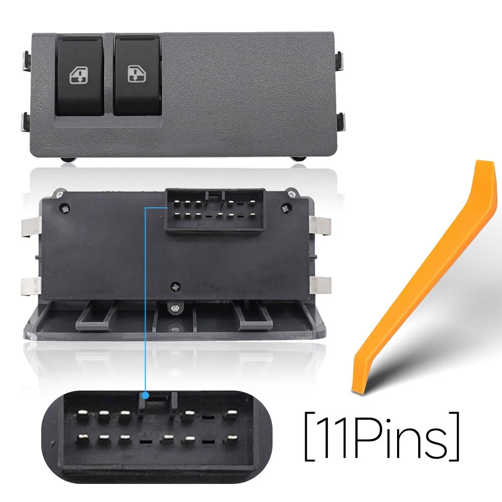 SORGHUM Car Accessories Electric Power Window Control Lifter Switch Button 9005042 For Chevrolet Sail 2010 2011 2012 2013 2014 2Buttons-11Pins