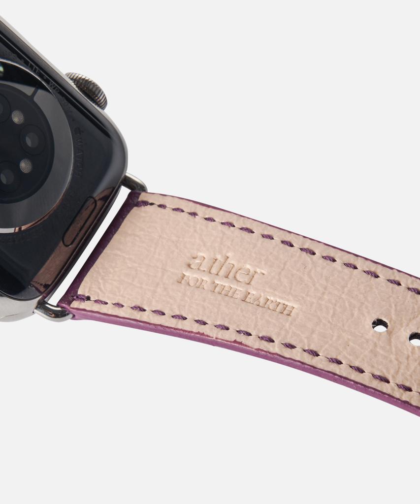 Adeo Apple Watch Galaxy Watch Recycled Vegan Leather Watch Strap Plum Purple (Type A)