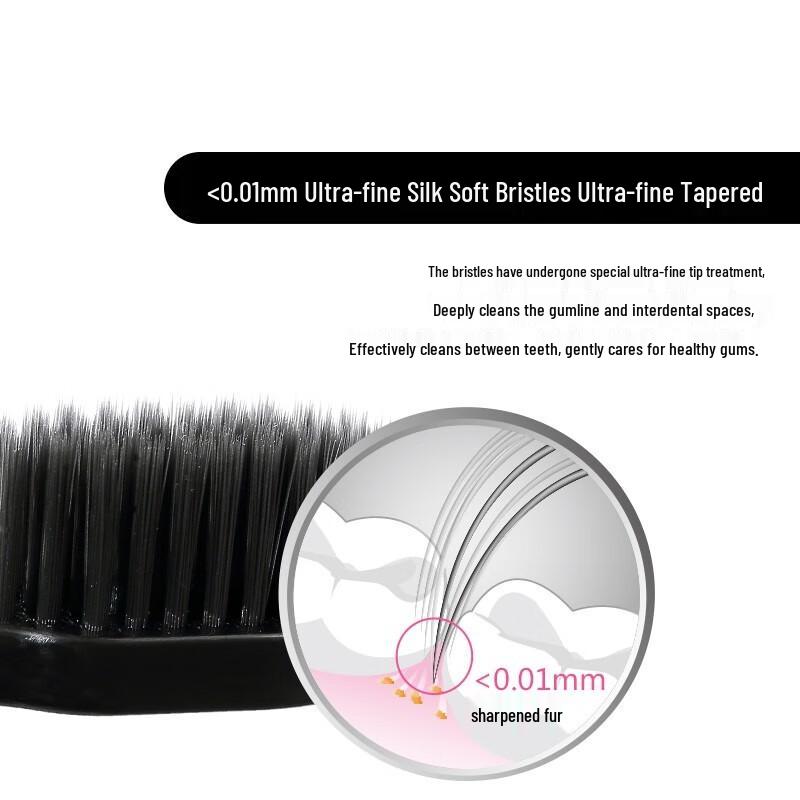 SIOOUK Charcoal Soft Bristle Toothbrush