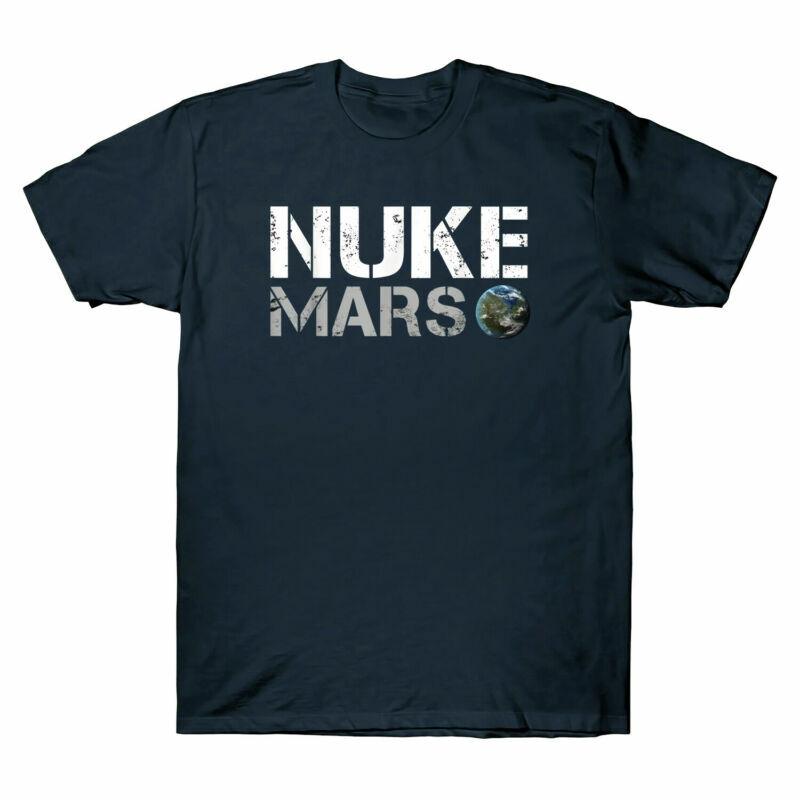 Nuke Unisex Cool of TShirt Vintage Mars Terraforming Shirt Mars Space Exploration