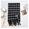 Korean Style Thick Warm Checkered Scarf Women Winter Neck Shawl Wrap