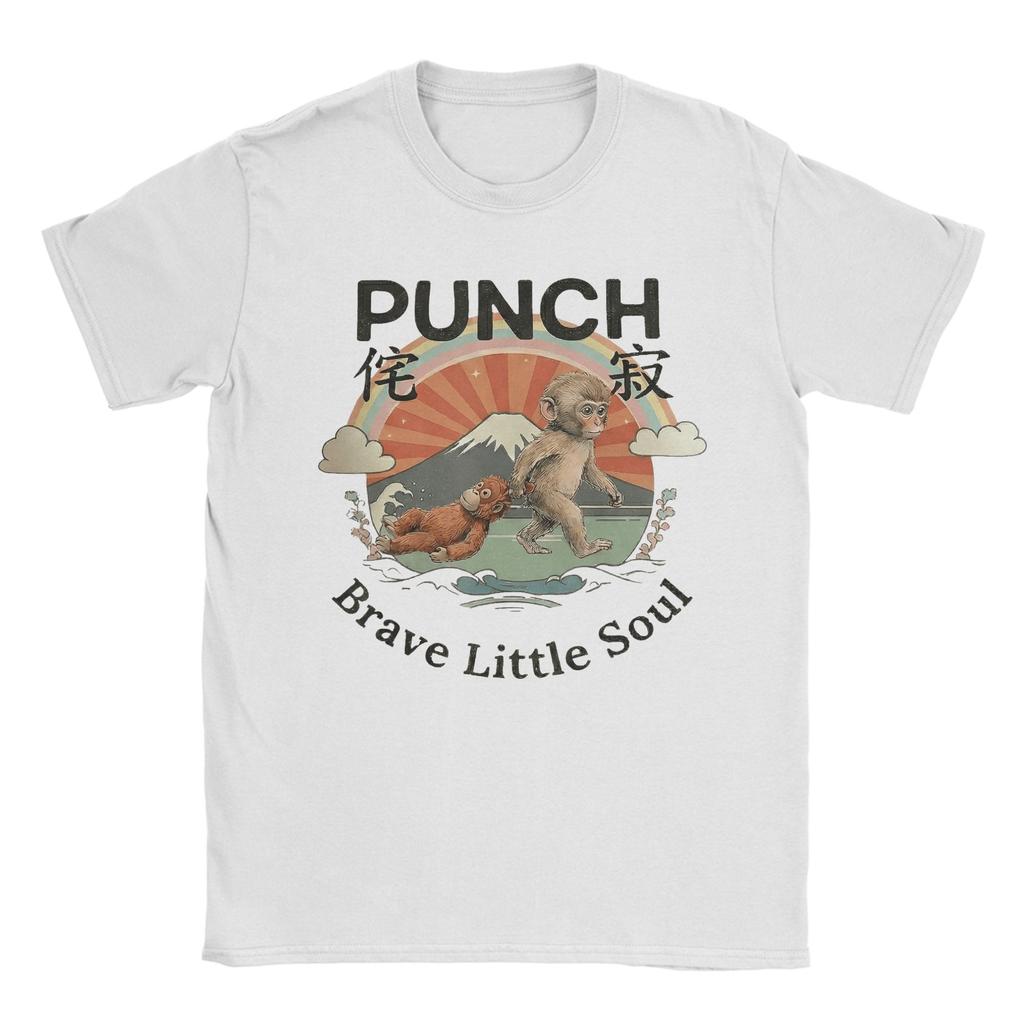Unisexs Stay Kind Baby Monkey Punch T Shirt Cotton Clothing Novelty Short Sleeve Round Neck Tee Shirt Printing TShirt