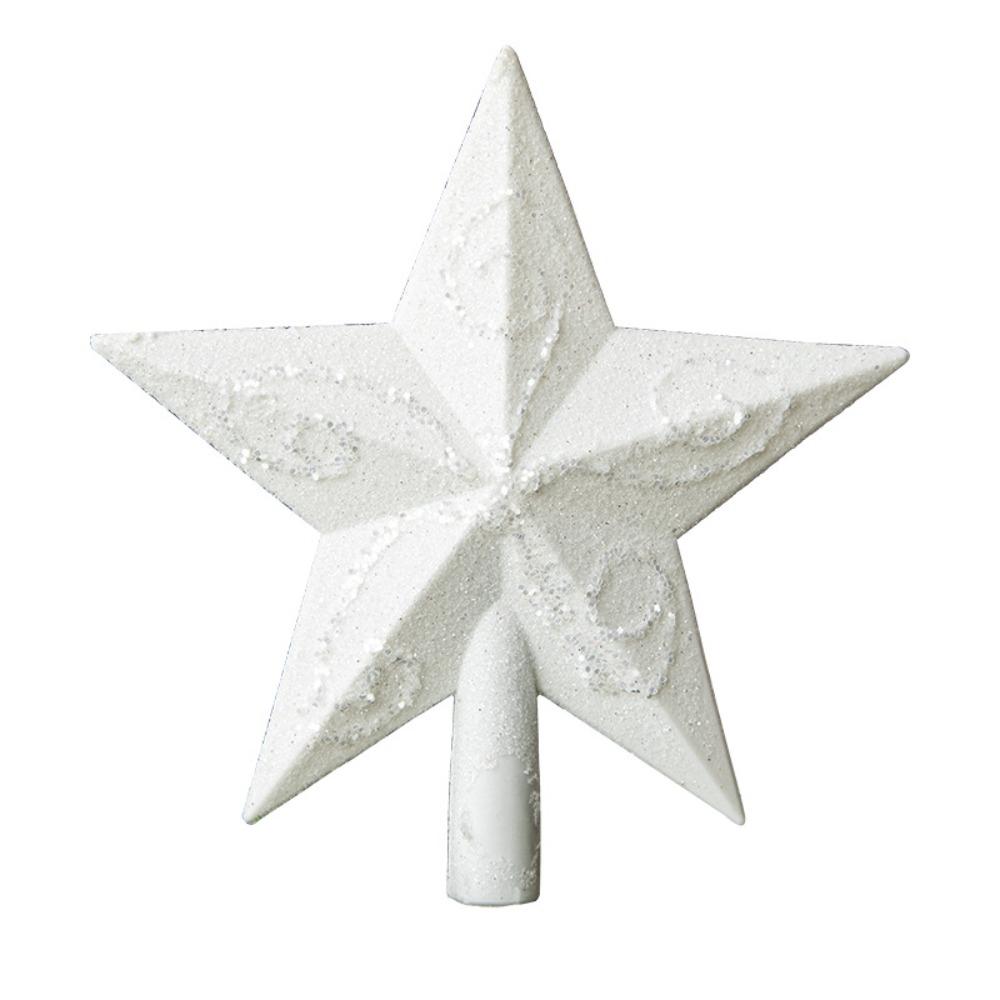 Hollow Out Christmas Tree Top Star White Christmas Tree Ornaments  Christmas Decoration