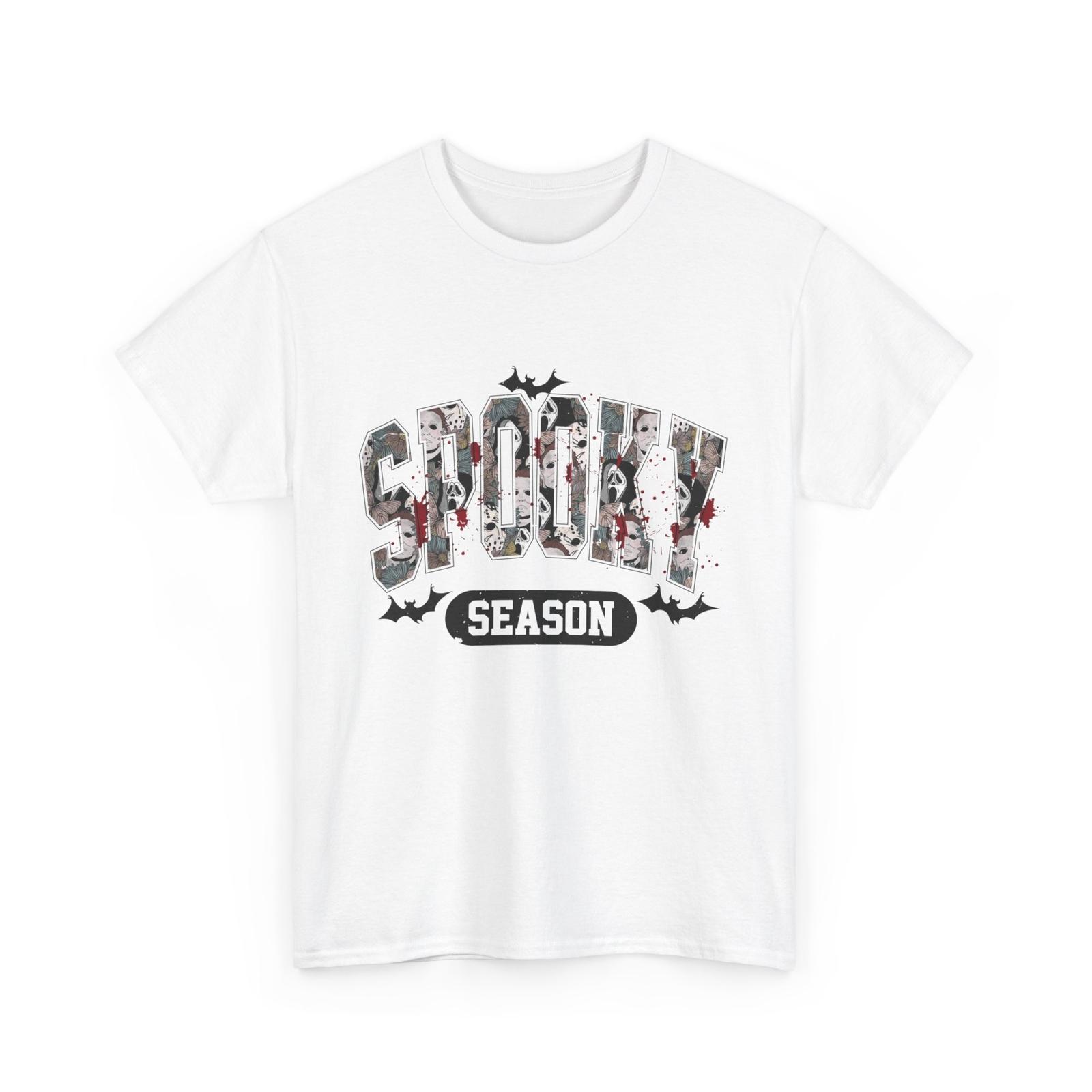 Spooky Halloween Horror T-Shirt - Retro Movie Icons Graphic Tee S