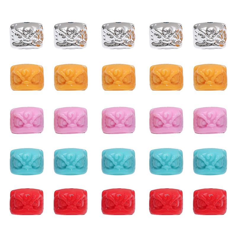 Acrylic Beads Lion Charms Beads For DIY Bracelet Necklace Jewelry Making