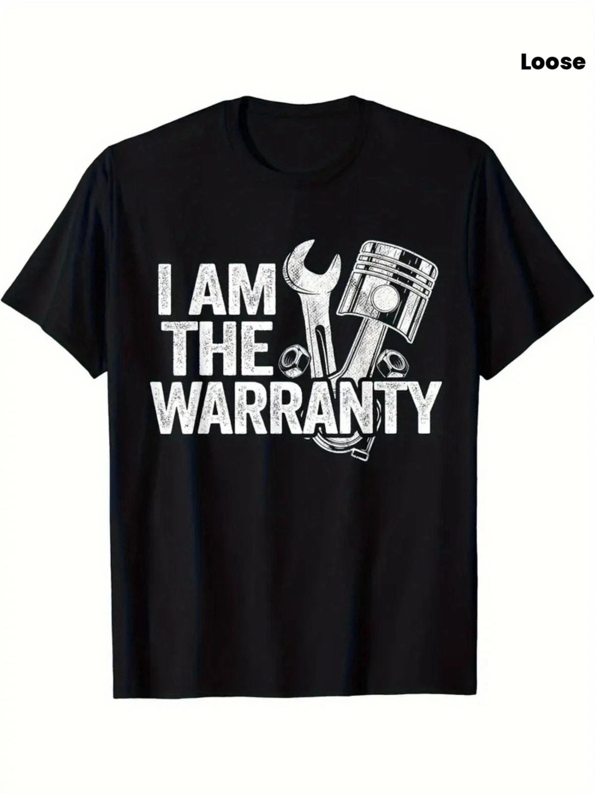 Funny Mechanic Shirt I Am The Warranty Auto Repair Mens Graphic Tee M