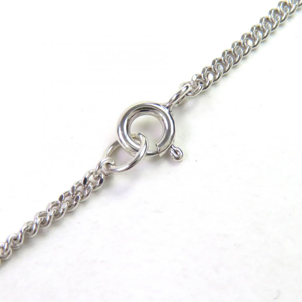 Celine Macadam With Logo Necklace Pendant Accessories Silver SV925 Women Used