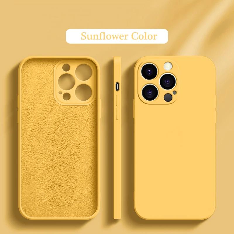 Luxuriöse offizielle Handyhülle aus flüssigem Silikon für iPhone 16 15 14 13 11 12 Pro Max 16 Plus ultradünne rutschfeste Hülle