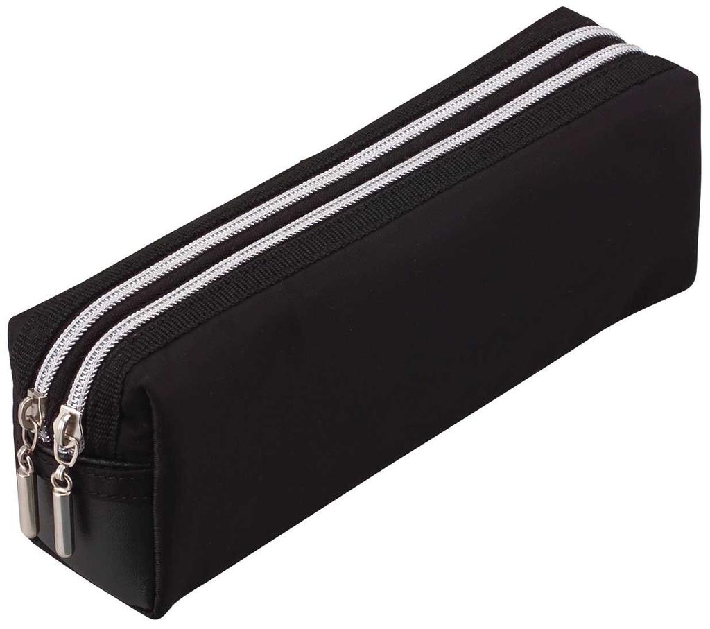 Raymay Fujii Pencil Double FY279B Case, Large, Zipper, Black,