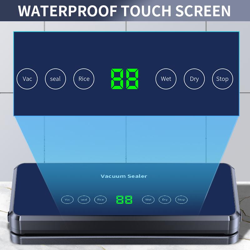 Electric Vacuum Machine Desktop 30cm Sealing Built in Cutter Roll bag Kitchen Vegetables And Meat Package Seal Food Preservation