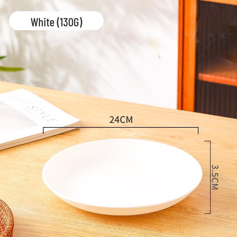 Colorful Round Plastic Dining Plates for Home or Hotel - 7, 8, 9 Inch Options Small