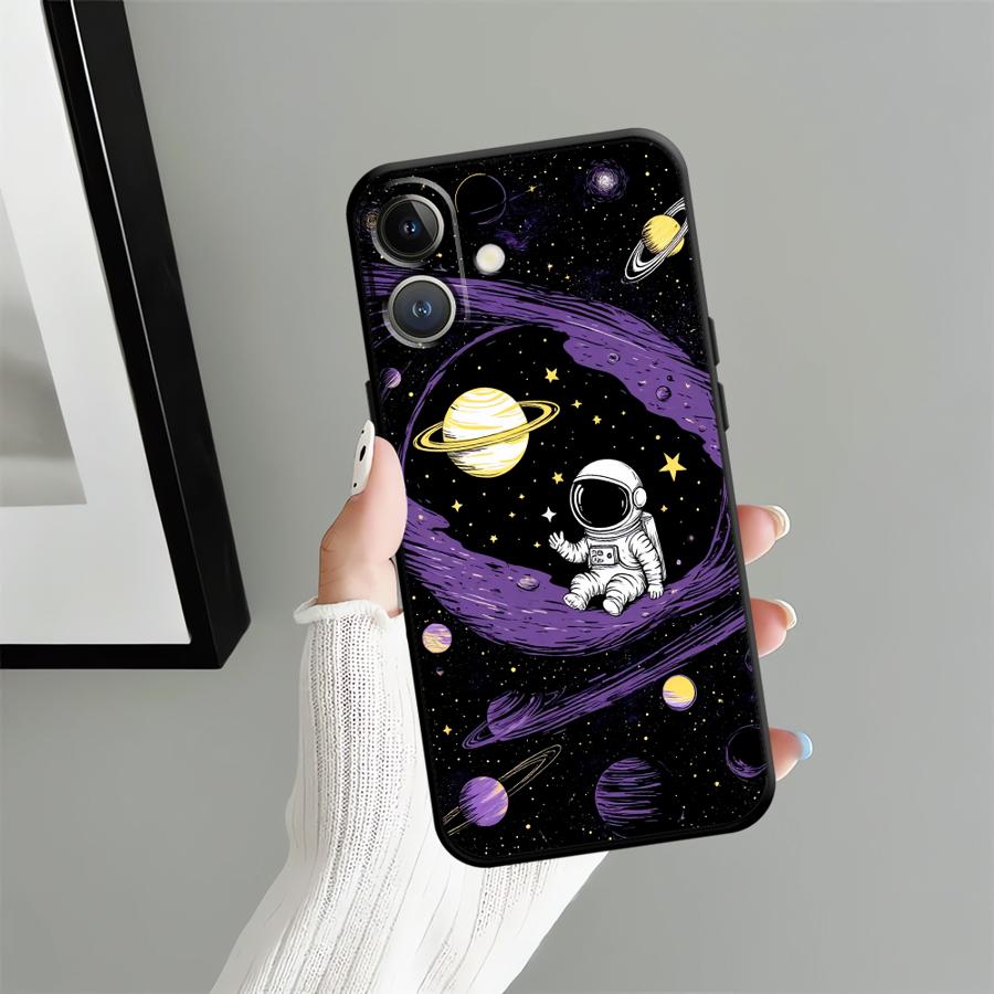 

Мультяшный чехол-астронавт для Apple iPhone 17 Pro Max 12 Air 15 Pro 7 8 11 13 16 14 XR XS MAX Чехол для телефона iPhone 16e