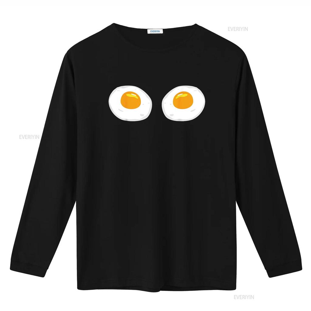 Fried Eggs Funny Bikini Costume Sunny Side Up Egg Brassiere T Shirt Vintage Washed Casual Comfortable Stretched Graphic Homme