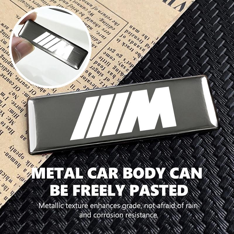 Metal Car Emblem Logo Decorative Stickers Badge Decal Interior For BMW M Performance Alpina M3 M5 M6 X1 X3 X4 X5 G20 bzcp38
