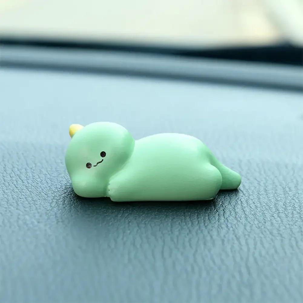Lovely Sleeping Animals Car Ornaments Auto Dashboard Center Console Bear Pig Rabbit Duck Decoration Auto Interior Accessories