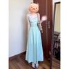 Temperament Butterfly Suspender Dress, New Versatile Women's Summer Waist Backless Niche Long Dress