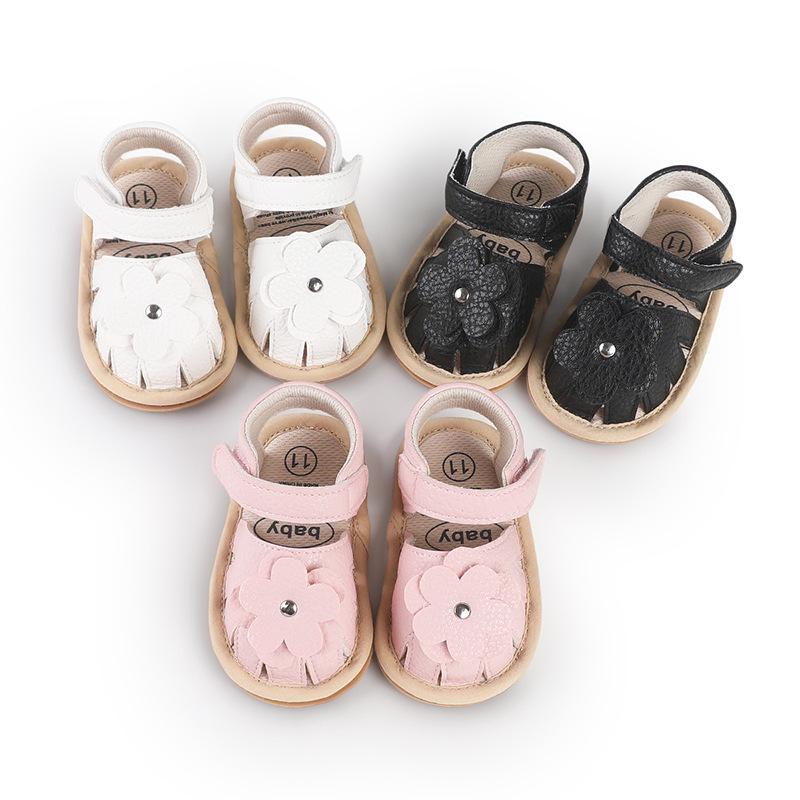 Soft Sole Summer Sandals for 0-1 Year Old Baby Girls