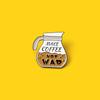 Make Stylish Coffee Letter Brooch Fun And Quirky Geometric Style Pin Everyone For
