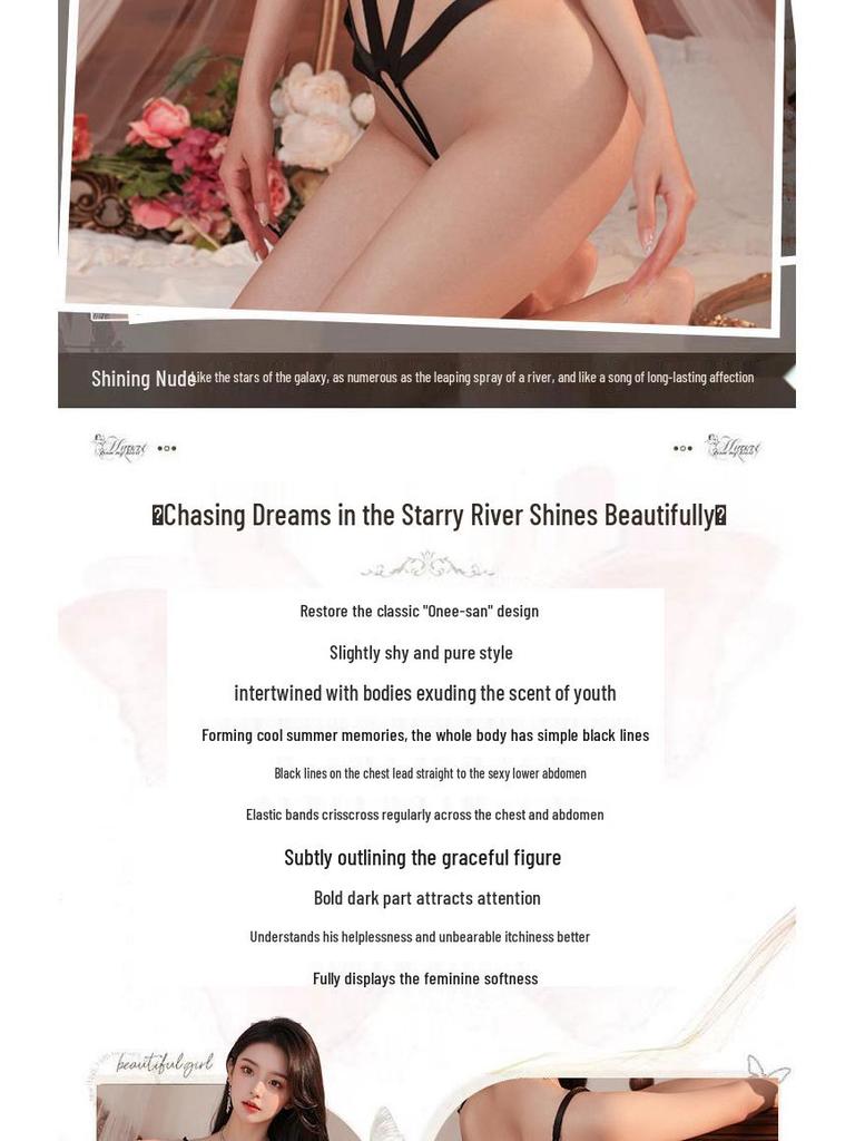 Versatile Bondage-Inspired Lingerie: Tight-Fitting, Outdoor-Friendly, Revealing Costume