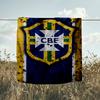 1PC Brazilian Football Federation Printed Soft Flannel Blanket Throw for Adult Bedroom Living Room Sofa Camping Travel Fan Gifts Christmas Gifts