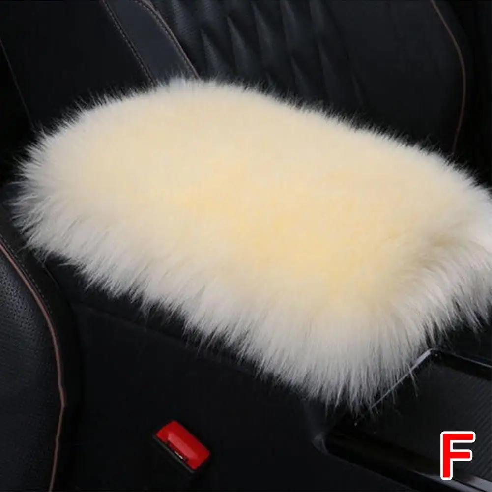 Cuscino Bracciolo Auto Inverno Peluche Ispessito Caldo Inverno Interno Cuscino Bracciolo Controllo Centrale Generale La Copertura S1O9