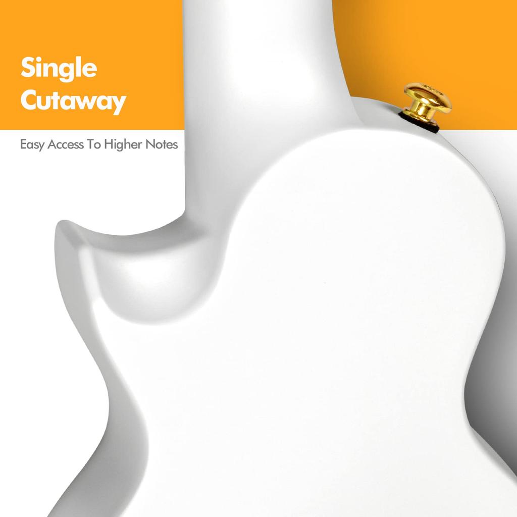 Sopránové ukulele Enya Nova U Mini WH Enya Ukulele pro začátečníky Set Dodává se s kapodastrem a náhradními strunami (Uhlíkové vlákno) Pouzdro, Řemínek, (Bílý)