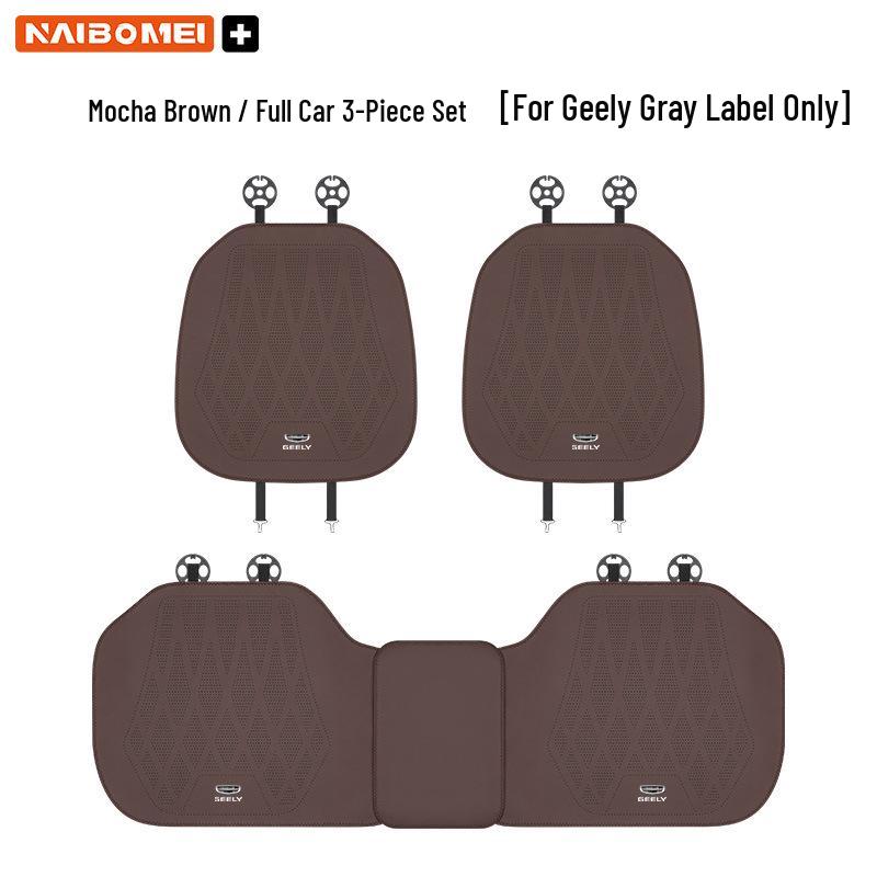 Leather Seat Covers for Geely Cars: Xingyue, Binyue, Emgrand, Borui, Geometry, ICON - Front and Rear Seats