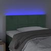 VidaXL Tête de Lit à LED Meuble de Chambre à Coucher Accessoire de Lit Simple Tête de Cadre de Lit Intérieur Vert Foncé 3121657