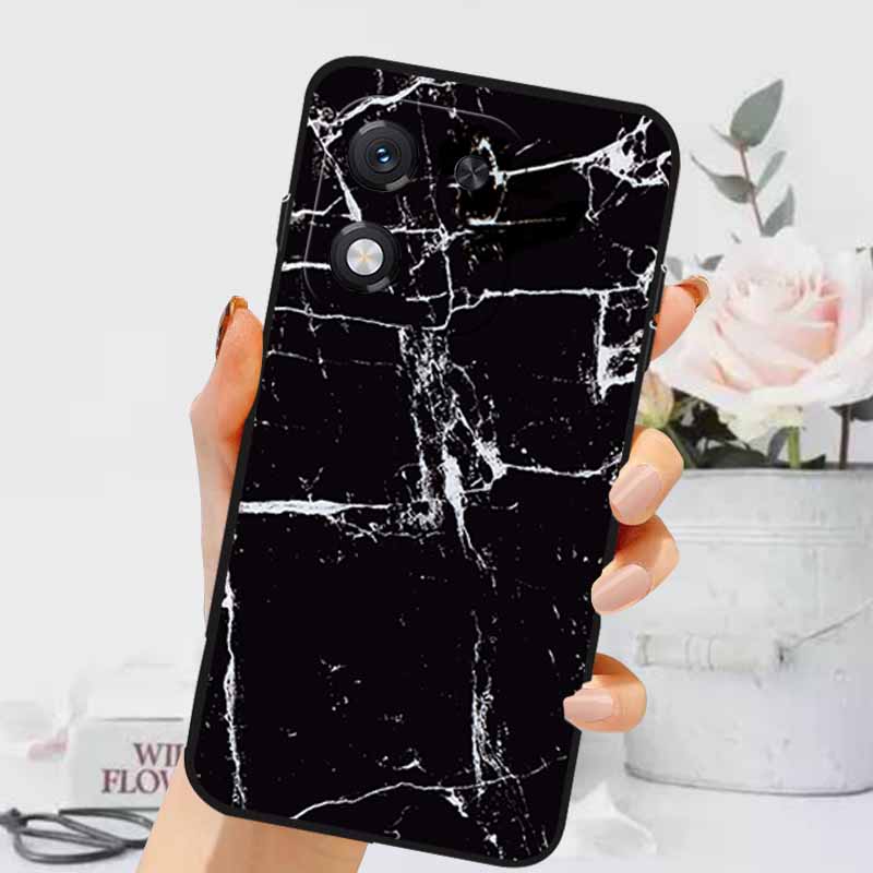 For Honor X70i 5G Case Luxury Marble Silicone Soft Phone Covers for Honor X70i 5G Protective TPU Back Shells ABR-AN00 Coque Capa