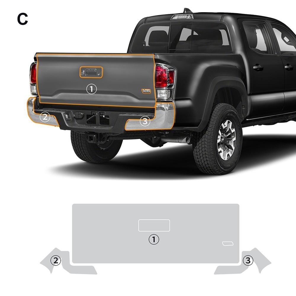 For Toyota Tacoma 2016-2023 Car TPU Invisible Paint Protection Film Anti-Scratch Self-Healing Clear Modification Accessories