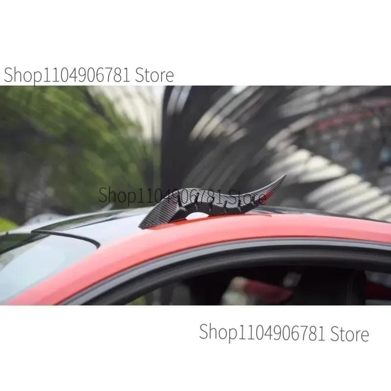 FOR Volkswagen ID.7 VIZZION 2024 New Dragon Horn shaped Car Exterior Decoration (Arc Light Speed Flow Fin)
